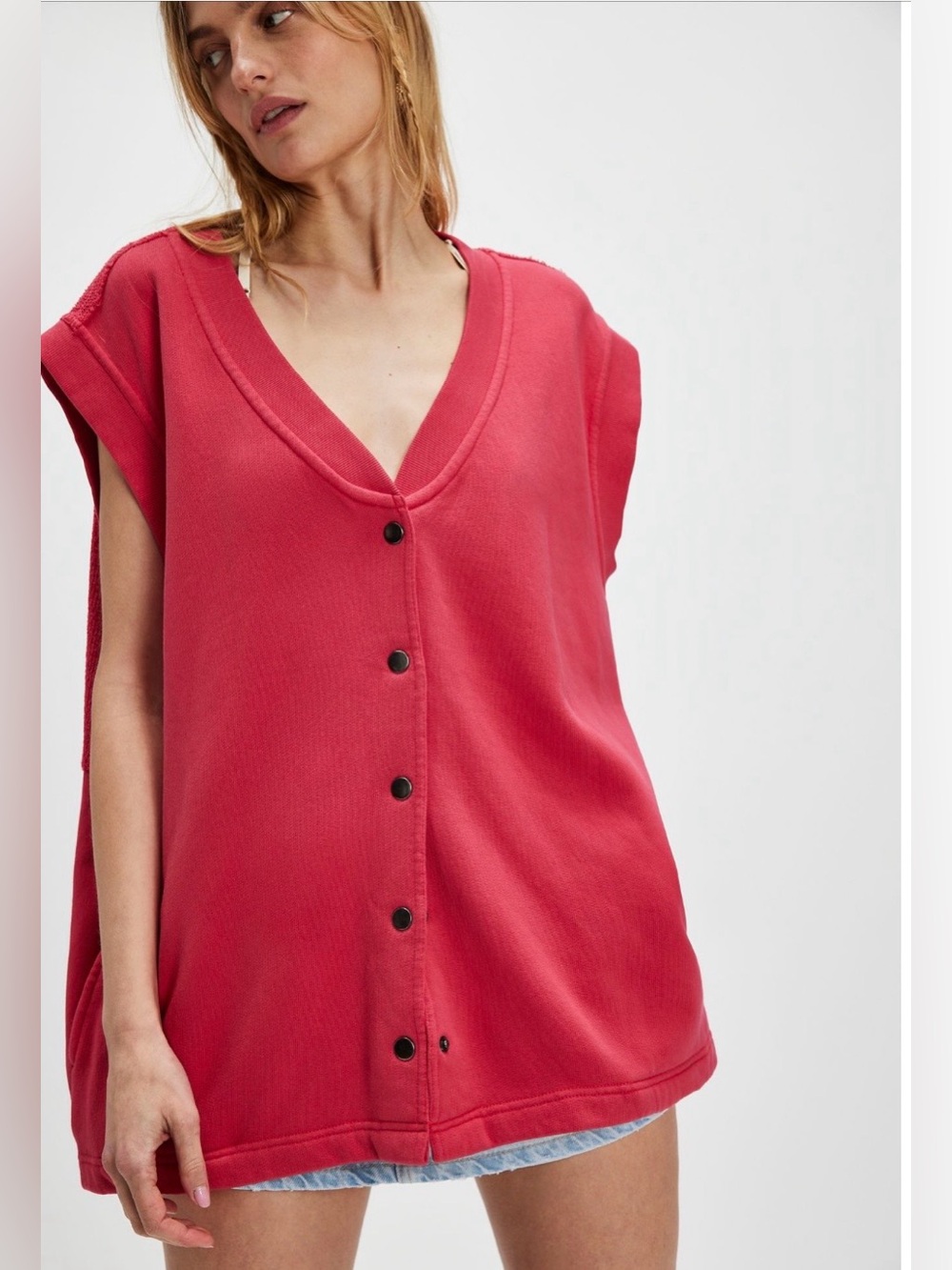 Free People Life Clothing Co Bobby Vest NWT 💯 Cotton